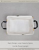 Vista 4 de Cesta de lavandería plegable rectangular, cesta de lona impermeable, cesta de regalo, adecuada para habitación de niños, oficina, ropa, Abeja