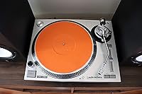 Vista 5 de Isolate IT - Alfombrilla para tocadiscos de sorbotano naranja de 0.236 in para DJs y profesionales del audio