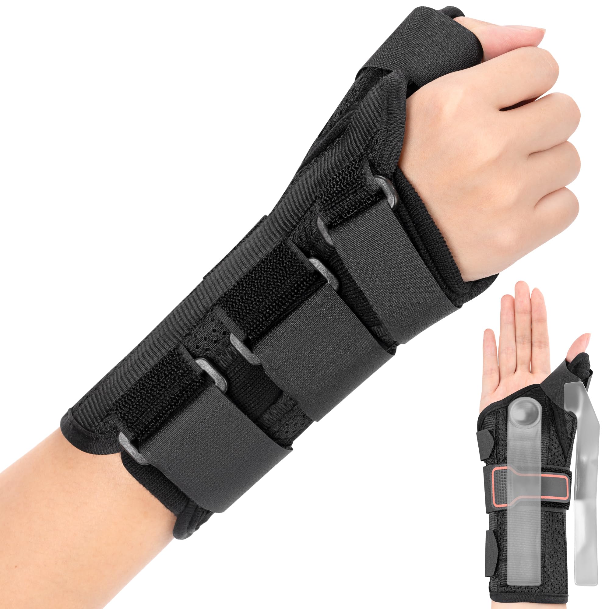 Medibot Wrist Brace & Thumb Spica Splint, for De Quervain's Tenosynovitis, Tendonitis, Carpal Tunnel & Arthritis Wrist Support Thumb Splint (Right Hand - Small)