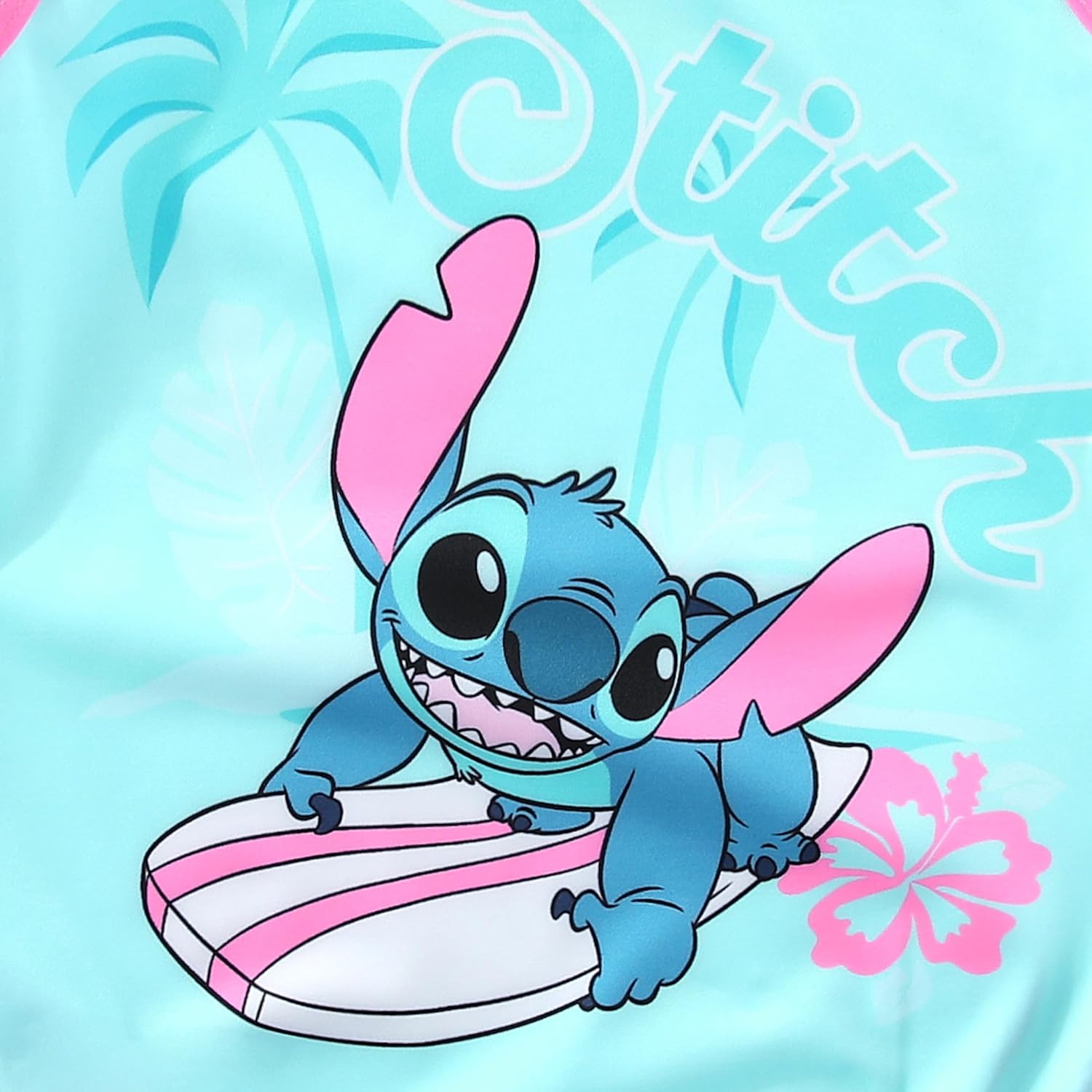 Disney Lilo & Stitch Girls UPF 50+ One Piece Bathing Suit with Mesh Cover-Up 2 Piece Set for Big Kids - Image 6