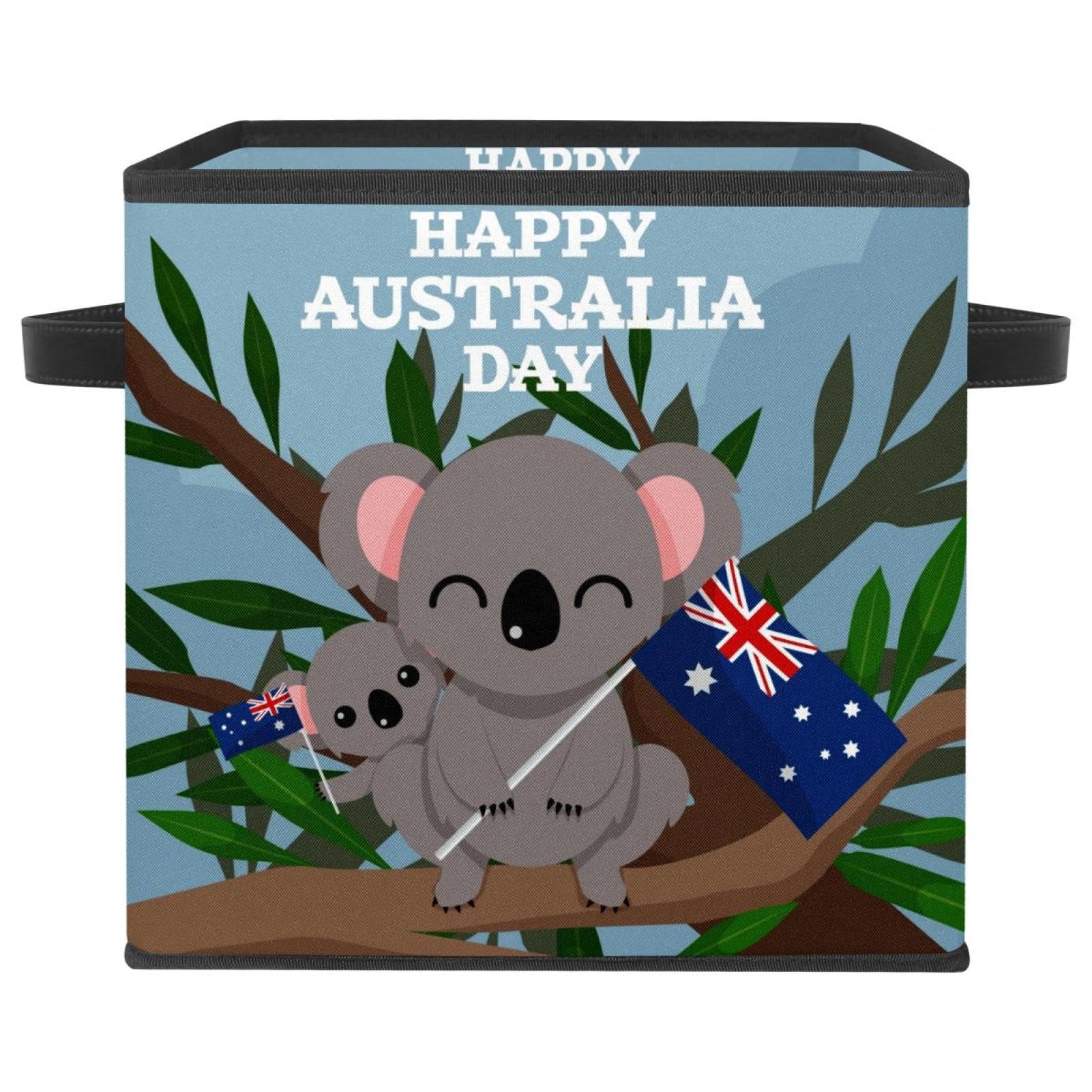 Cube de rangement tissu pliable koala bac pour placard chambre et maison