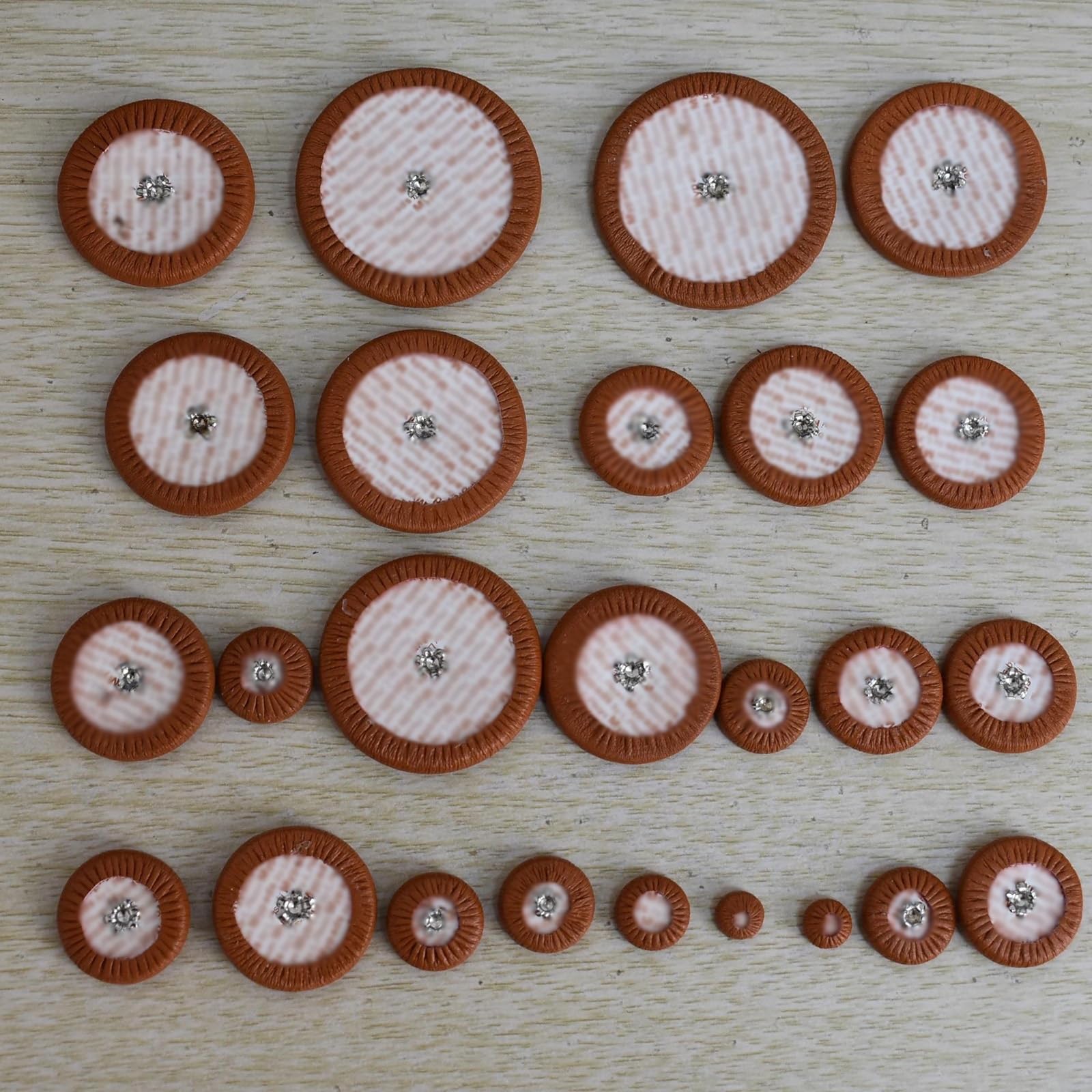1 Juego De Almohadillas De Cuero Para Saxofón Alto Naranja Profesional Piezas De Instrumentos De Viento De Madera Práctico Accesorio de Saxofón