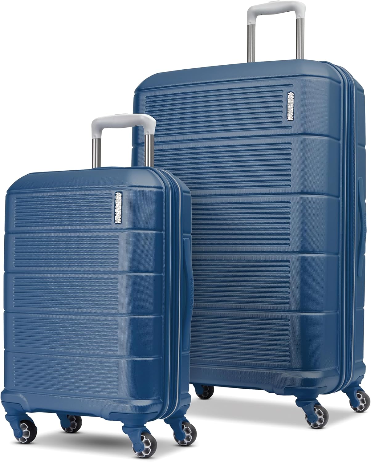 American Tourister Stratum 2.0 Expandable Hardside Luggage with Spinner Wheels, 2-Piece Set 20/28, Blue 2-Piece Set (20/28) Blue