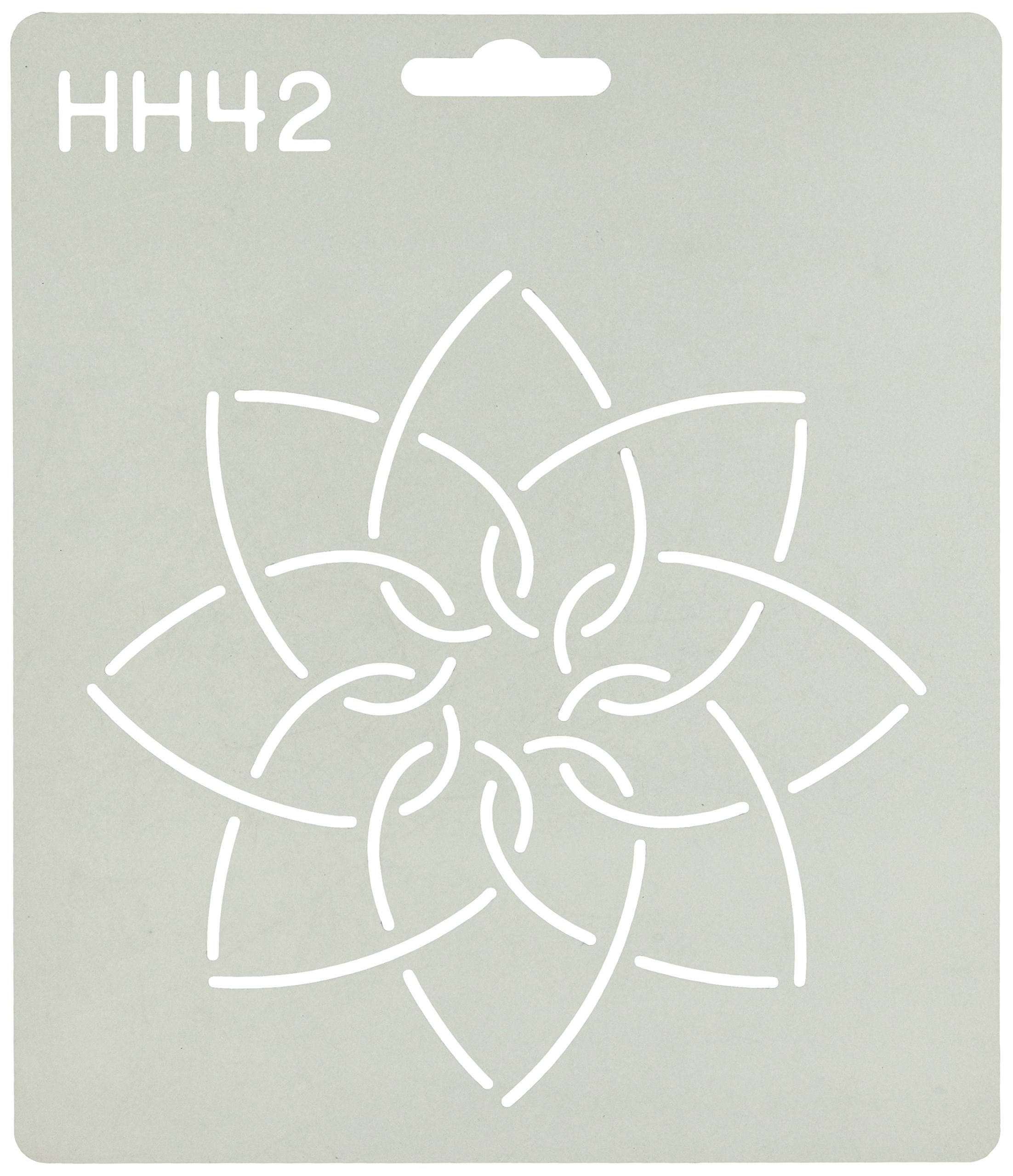 Quilting CreationsInterlocking Hearts Quilt Stencil, 5"