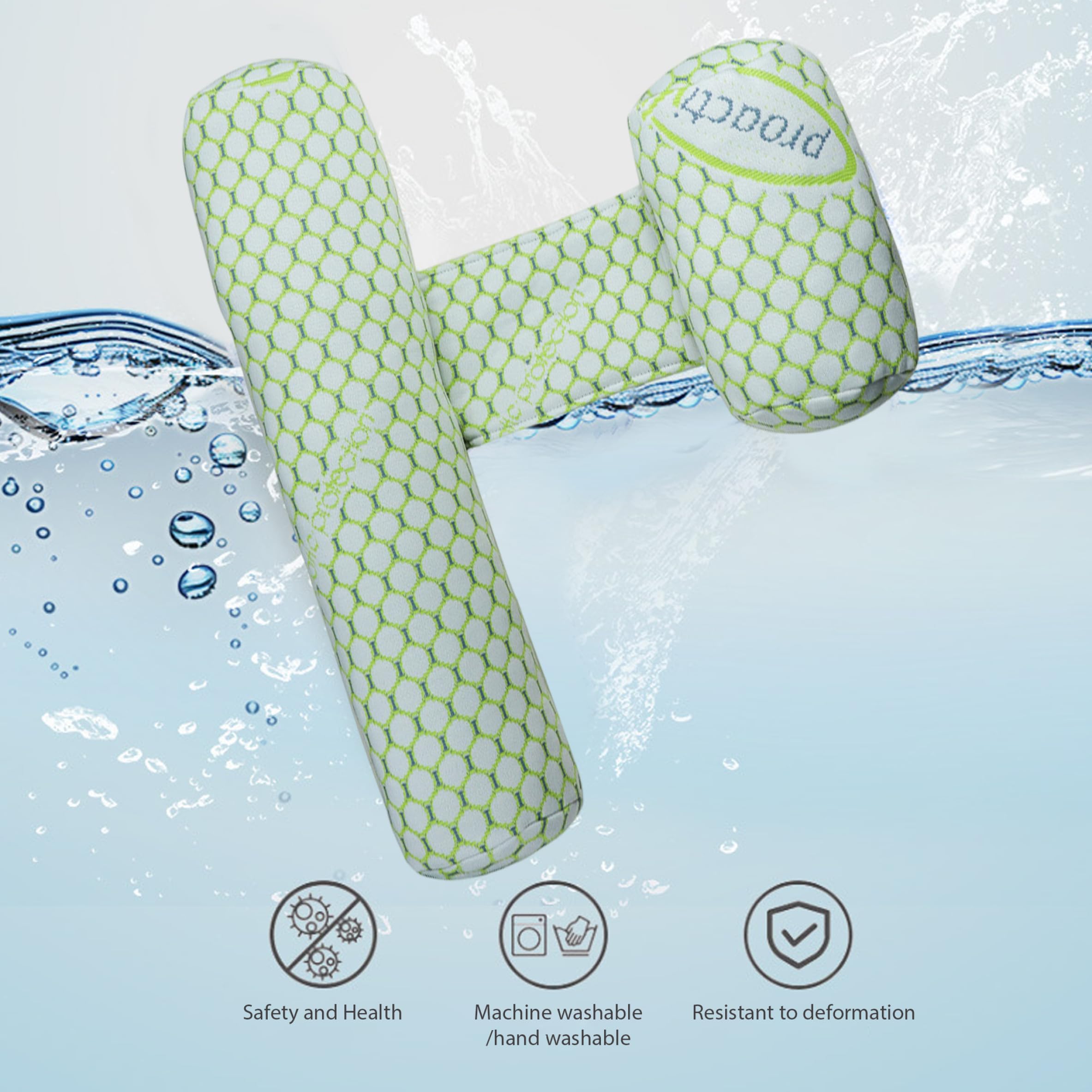 Oreiller compensé pour Nouveau-né, Coussin Anti-roulis pour bébé avec Tissu Frais et Respirant, Vert (7, 87 à 9, 45 Pouces)