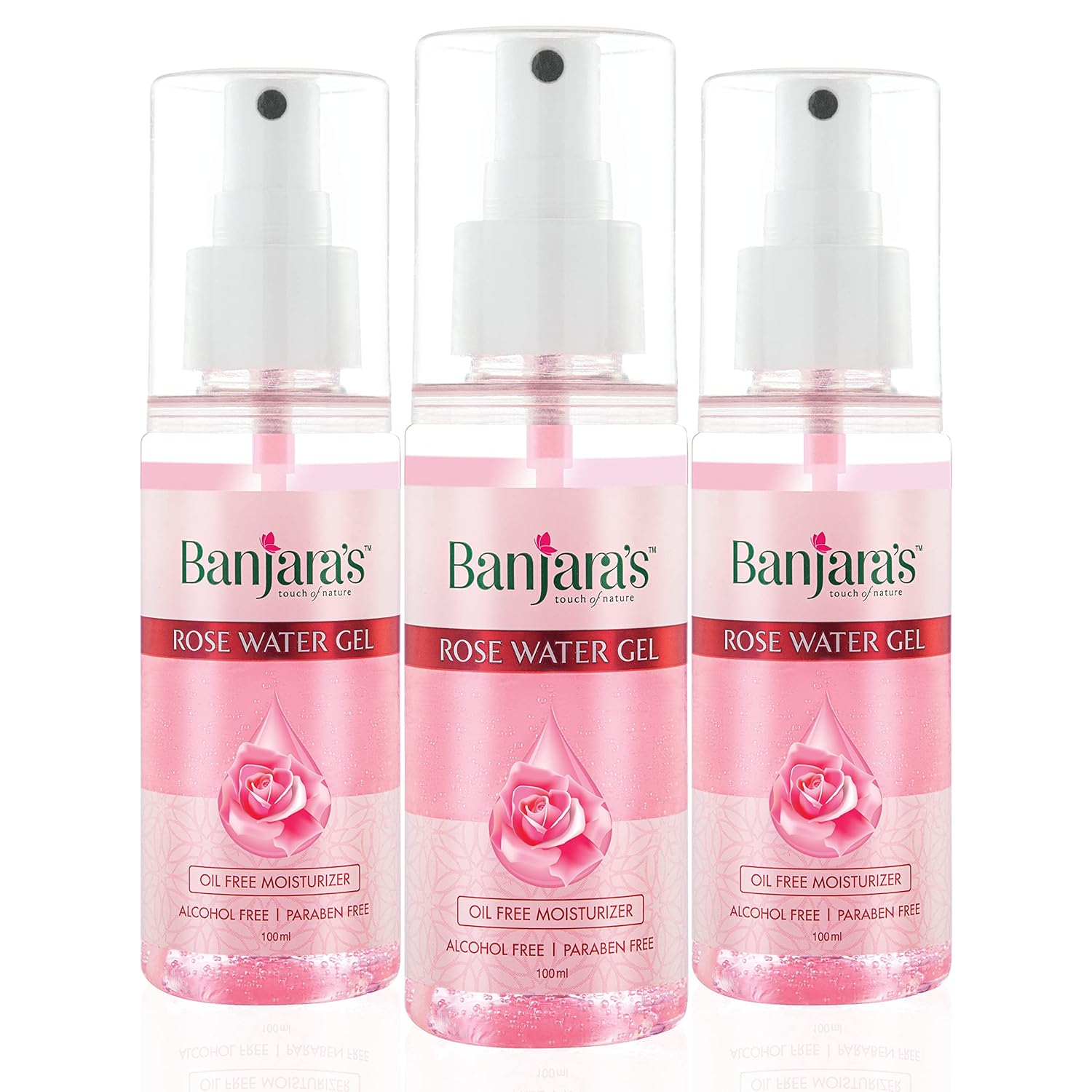 Buy Banjara's Rose Water Gel Oil Free Hydrating Spray Mist with Rose