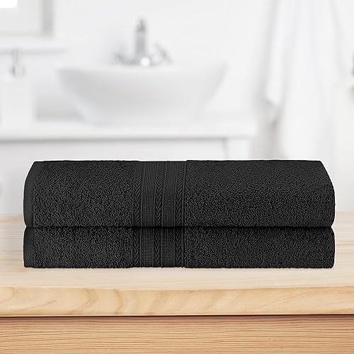 Miniatura 2 de Home City Lujosas toallas de baño de algodón súper suave, 2 piezas altamente absorbentes, ecológicas, de secado rápido, toallas de calidad de hotel