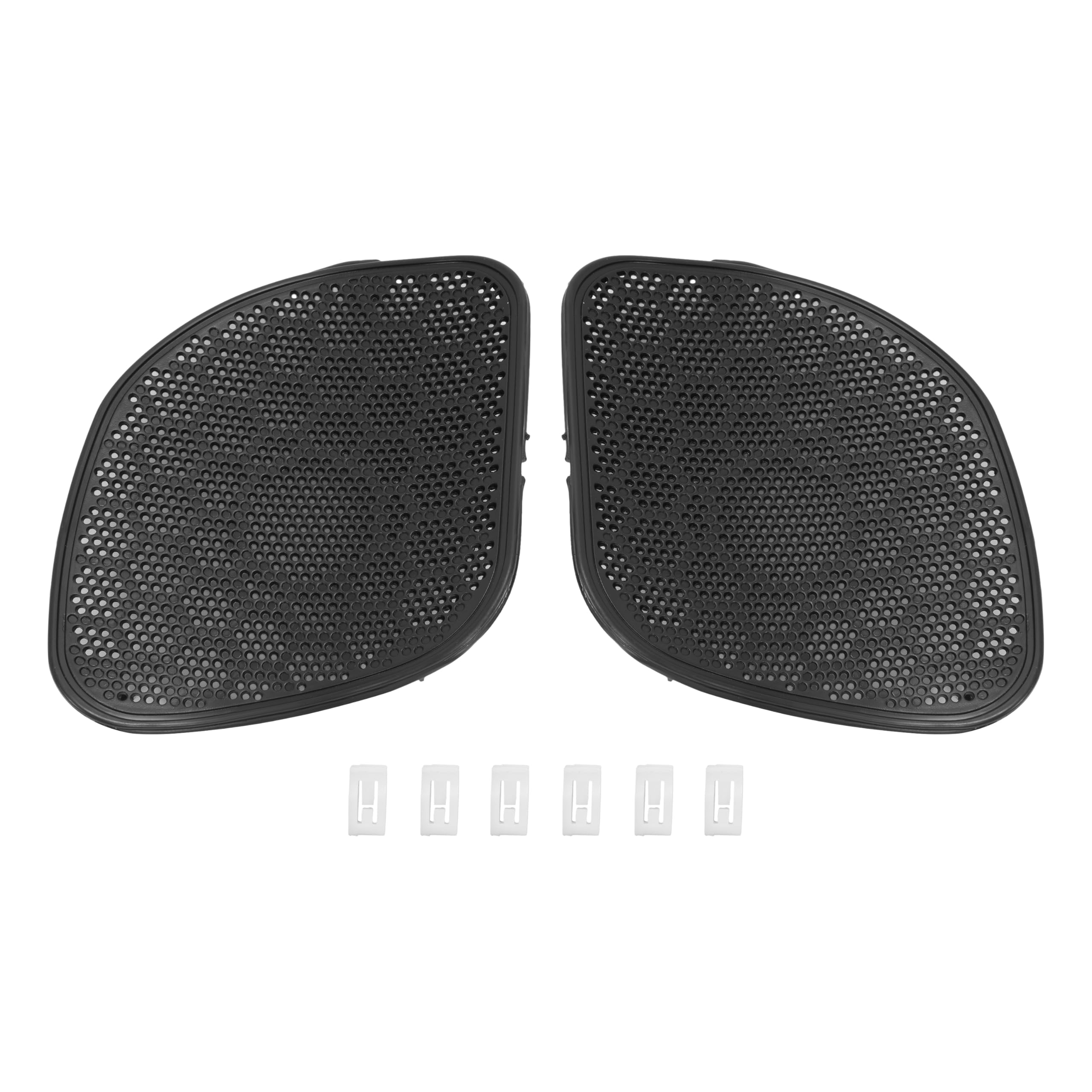 Black Front Fairing Speaker Grille Covers Compatible with 2015–2024 Harley Davidson Road Glide CVO Road Glide Mesh Cover