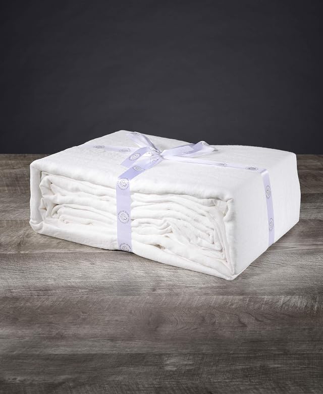 Delilah Home Sustainable Living 100 Organic Hemp Split King Bed Sheets Certified by GOTS and Vegan org Proudly