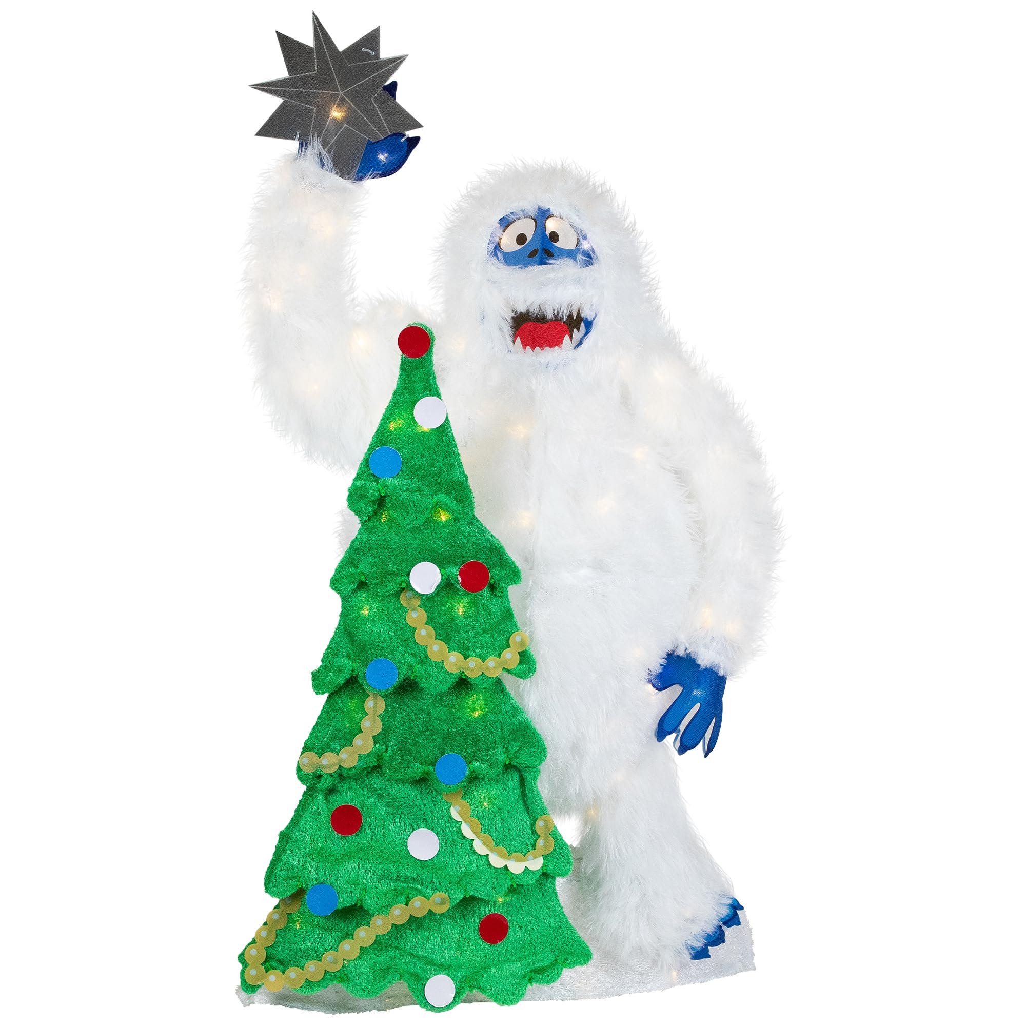 LED Lighted Bumble Topping The Christmas Tree Outdoor Yard Decoration - 32"