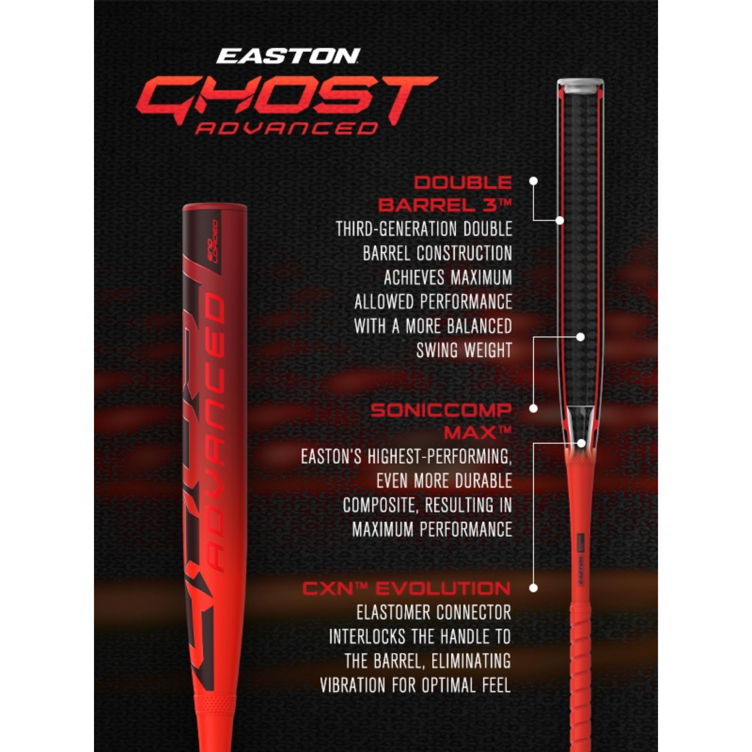 Amazon.co.jp: Easton | 2026 | Ghost Advanced ファストピッチソフト 