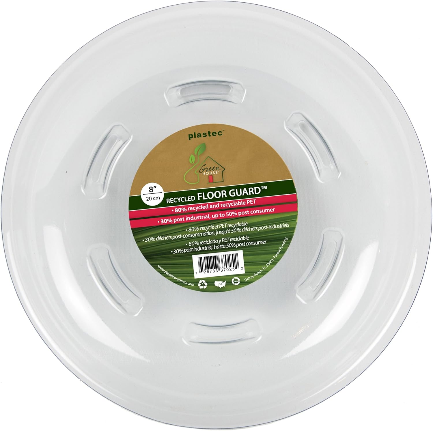 Plastec FGR16 Floor Guard Recycled Saucer, 16-Inch