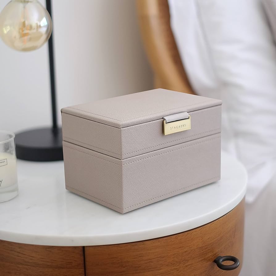 STACKERS スタッカーズ　ジュエリーボックス　グレージュ　セット STACKERS】スーパーサイズ ジュエリーボックス 選べる3個セット