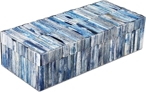 Miniatura 24 de Handicrafts Home - Caja decorativa hecha a mano con diseño Kept Safari, patrón de marfil, para organizar, decorar y guardar recuerdos, estilo