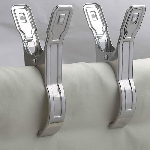 Miniatura 4 de WEBI, ganchos con forma de pinzas para ropa, para colgar fotos o toalla, Plateado