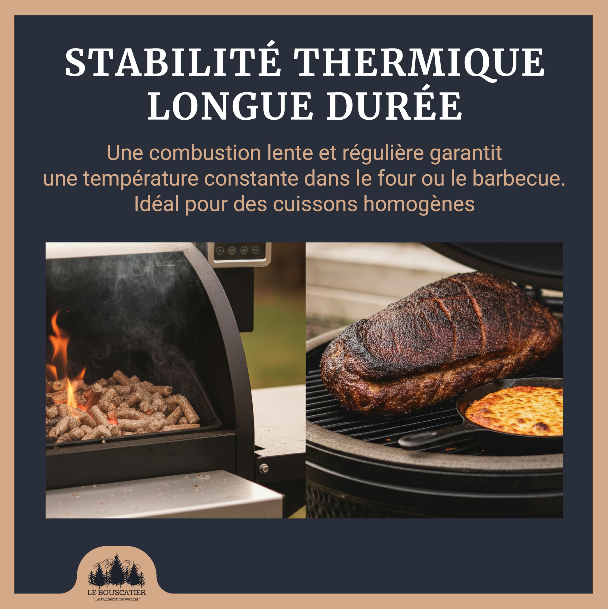 10L Granulés 100% Hêtre pour Barbecue & Four à Pizza, Pellets de Fumage Naturels, Haute Qualité, Arôme Bois Hêtre – Cuisson Grillades, Viande, Poisson & Pizza - Fabrication française