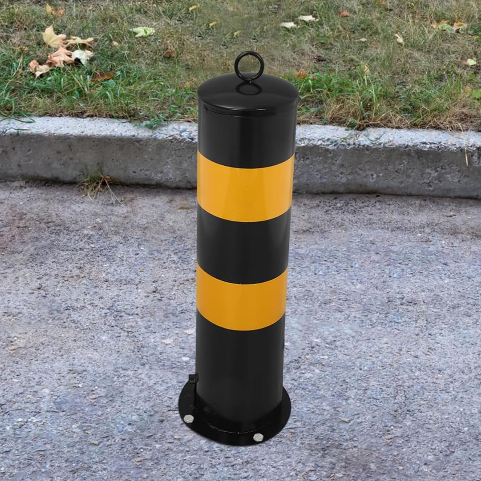 Generisch Robuster Sicherheitspoller aus Metall – Langlebige Parkschranke und Verkehrsleiteinrichtung für Parkplätze, Einfahrten und Sicherheitsbereiche (120 cm)