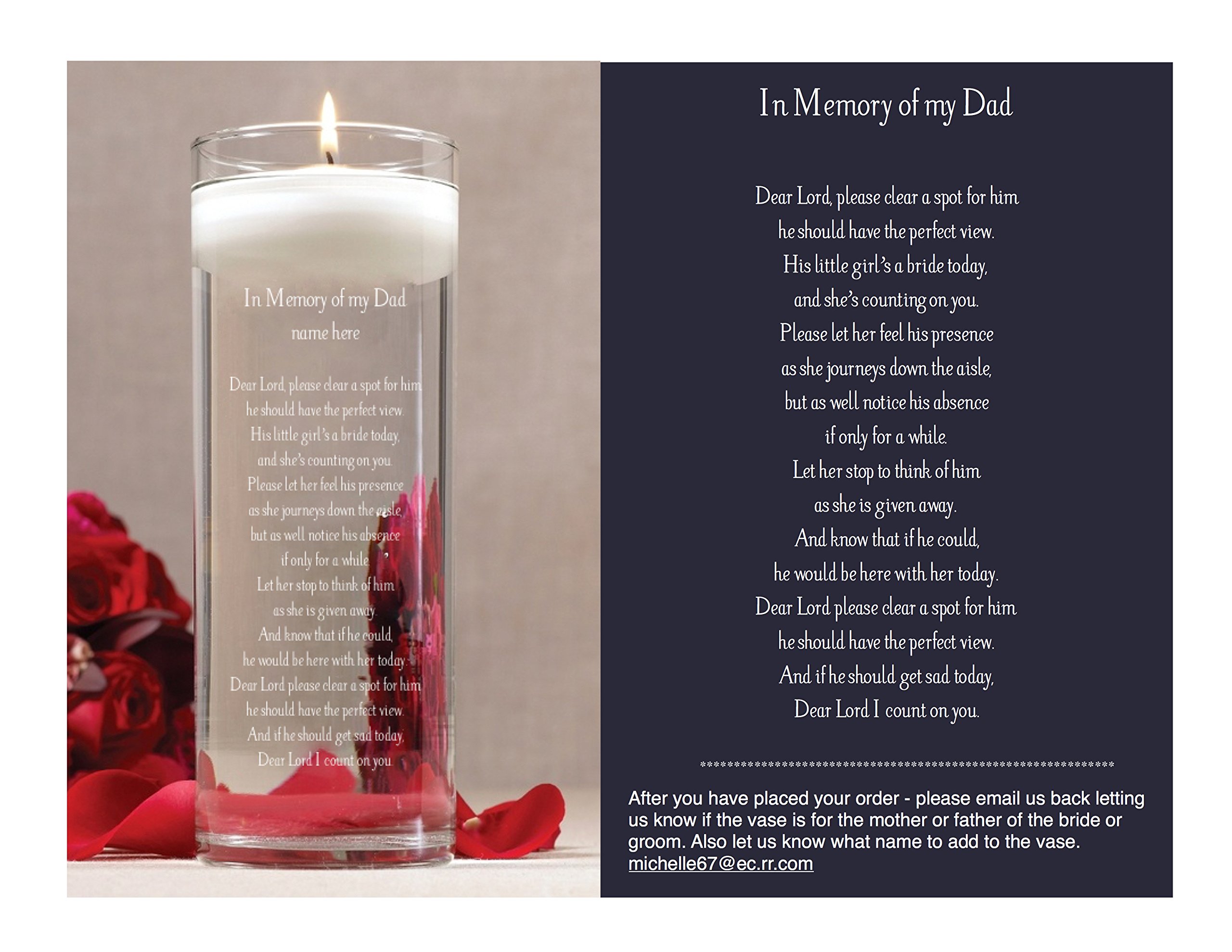 In Loving Memory Vase Decor For You