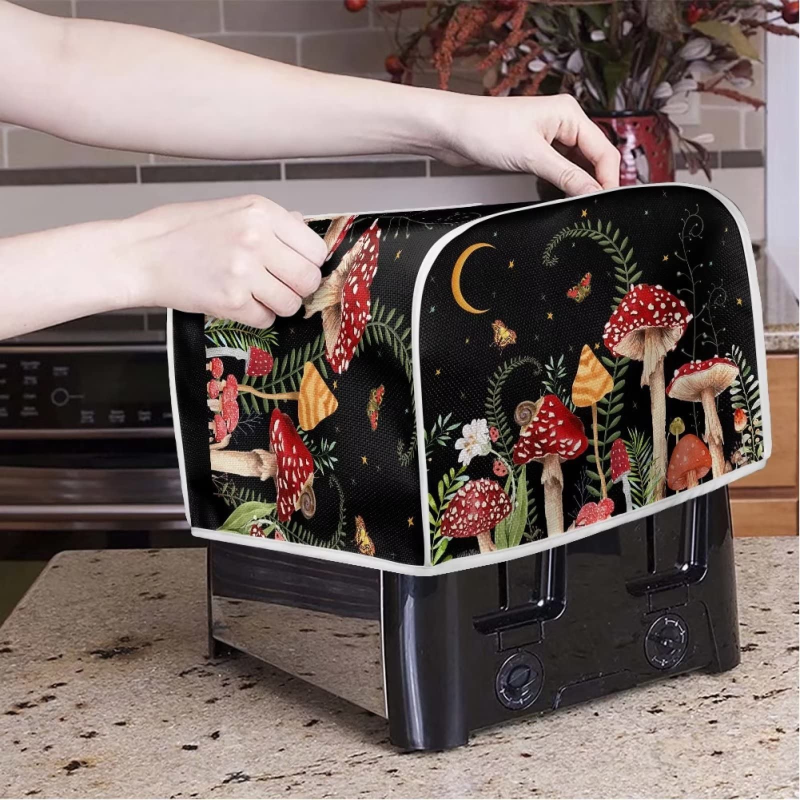 Housse De Grille-Pain Grenouille Champignon Pour Petits Appareils