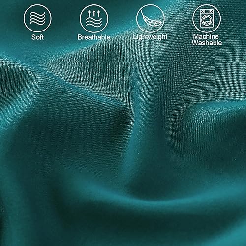 Miniatura 10 de Exclusivo Mezcla Juego de edredón bohemio con flecos y pompones, tamaño individual, 2 piezas, color lila, ligero, alternativo, para todas las