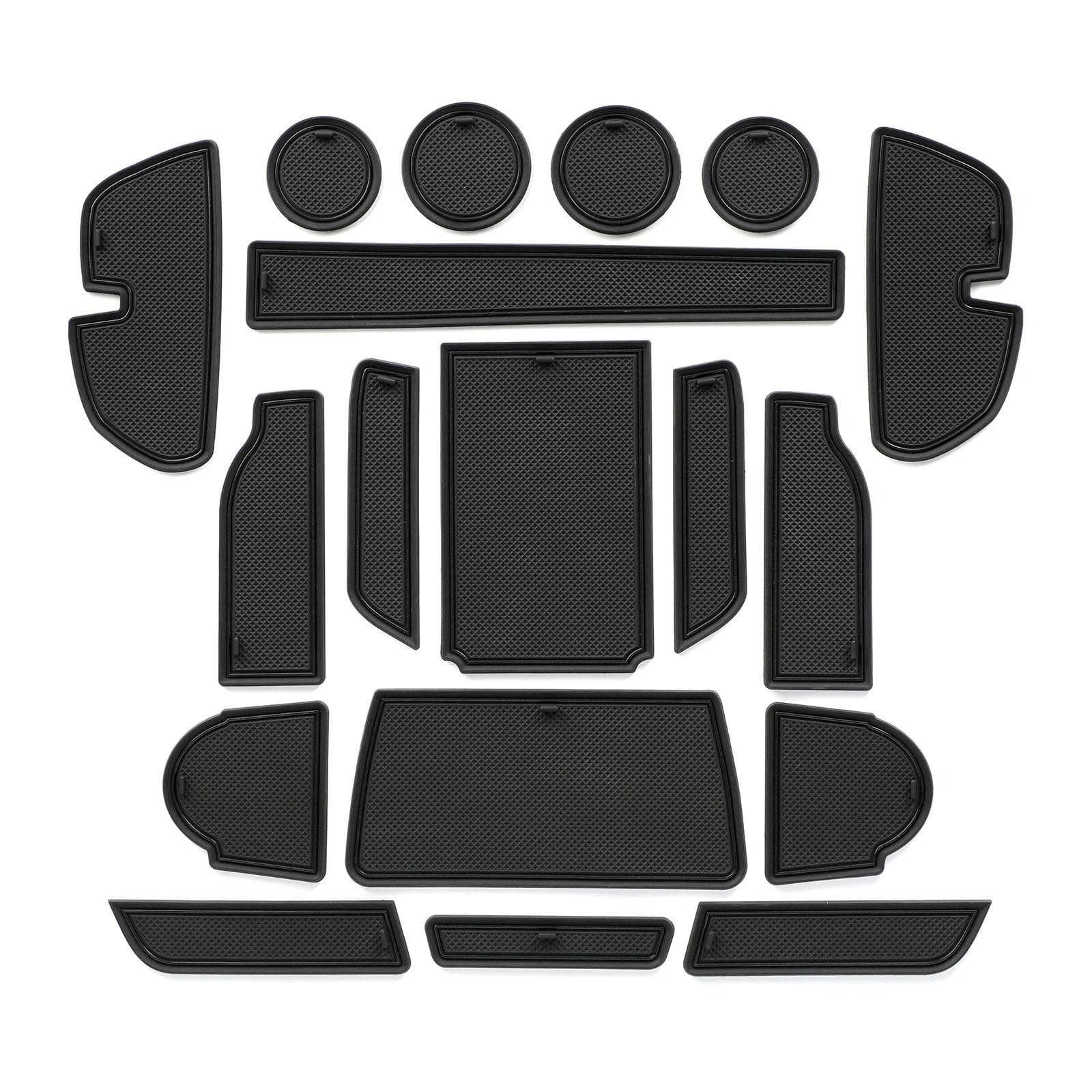 ahhccne Rubber Mats for Centre Console for Subaru Crosstrek 2024-2025, LHD Rubber Mats for Centre Console
