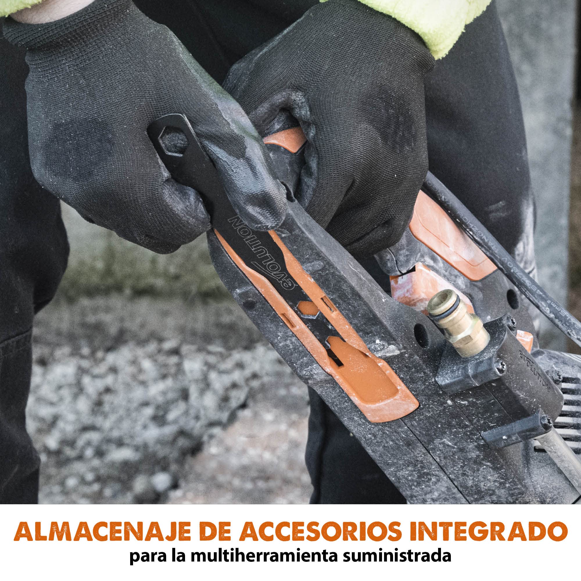 Evolution Power Tools - Sierra para hormigón de 300 mm R300DCT+ motor de 2400 W, sin gasolina, corte de 115 mm, incl. hoja de diamante prémium, tronzadora