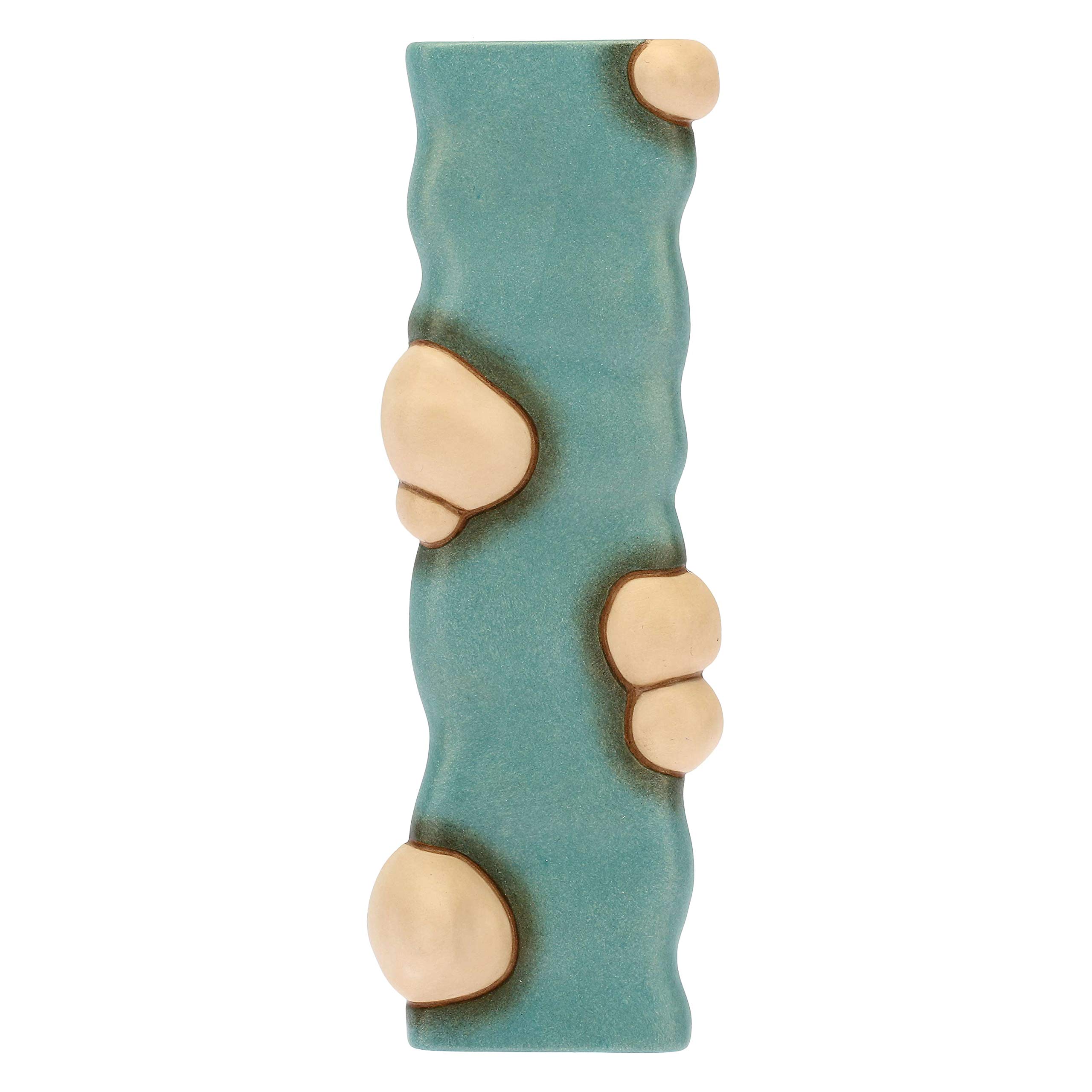 THUN - Set con 1 Pezzo di Fiume Dritto e 1 Curvo - Presepe Classico - Ceramica - 13x5,6 x2 cm h e 15x5,6 x2 cm h