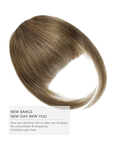 Miniatura 2 de Rose bud Flequillo con clip en flequillo, extensiones de cabello humano Remy, cara plana, flequillo, piezas de cabello humano para mujer, color