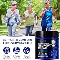 Vista 7 de Crema neuropatía para el cuidado de los nervios para pies, manos, piernas y dedos de los pies, acción rápida con ingredientes naturales para calmar