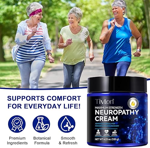 Miniatura 7 de Crema neuropatía para el cuidado de los nervios para pies, manos, piernas y dedos de los pies, acción rápida con ingredientes naturales para calmar