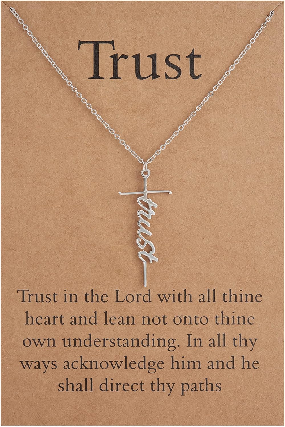 Lcherry Faith Cross Pendant Necklace for Women Religious...