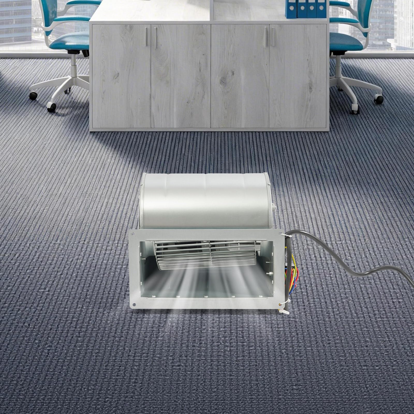 Ventilatore centrifugo 300 W 840 m³/h φ146 x 190 mm, ventilatore radiale per forni industriali, ventilazione e raffreddamento (60 dB, 1300 giri/min)