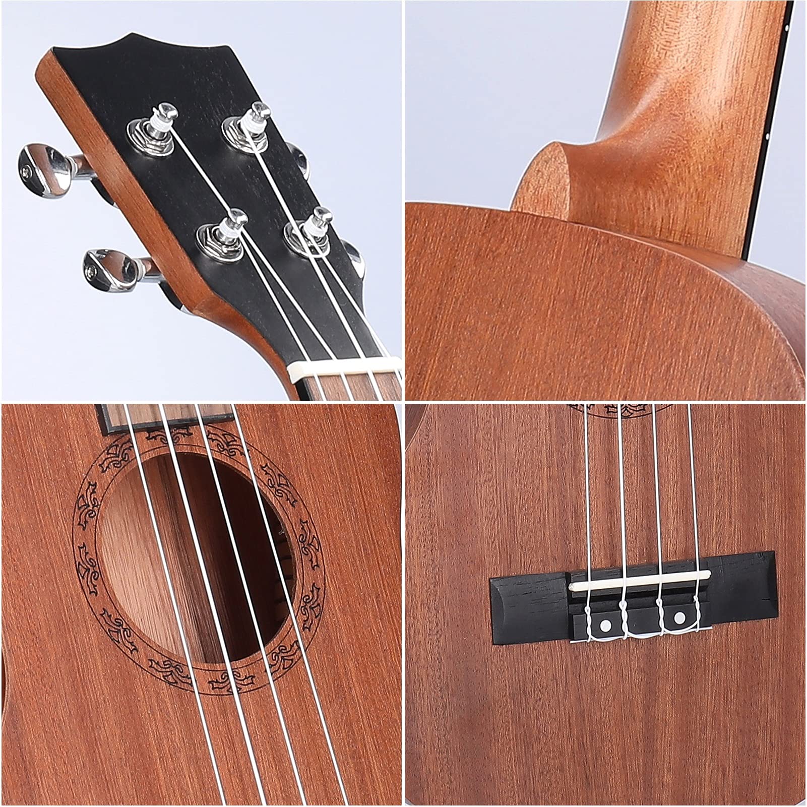 Ukulele 26 Pollici Imitazione Wood Ukulele 4-String Portable Kids Guitar Ukelele Mini Chitars Pick Strumenti A Corda