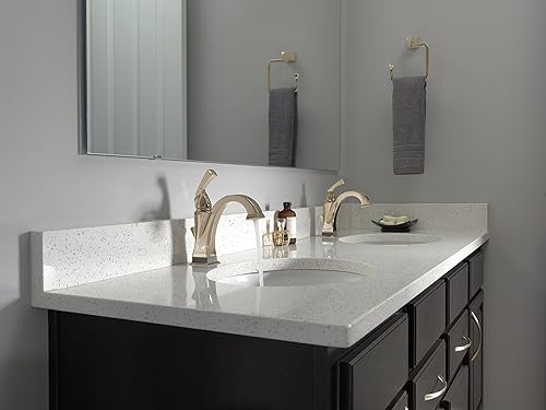 Miniatura 3 de Delta Faucet 551T-PN-DST Dryden - Grifo de baño con una sola manija con tecnología Touch 20.XT, níquel pulido, 7.88 x 1.63 x 5.38 pulgadas