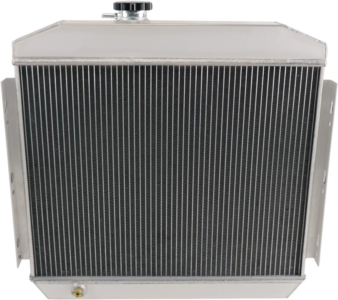 4 Row Aluminum Radiator Fit 55-57 Chevy Bel Air/Truck/Two-Ten Series/One-Fifty Series 3.8L L6/4.3L 4.6L V8 GAS