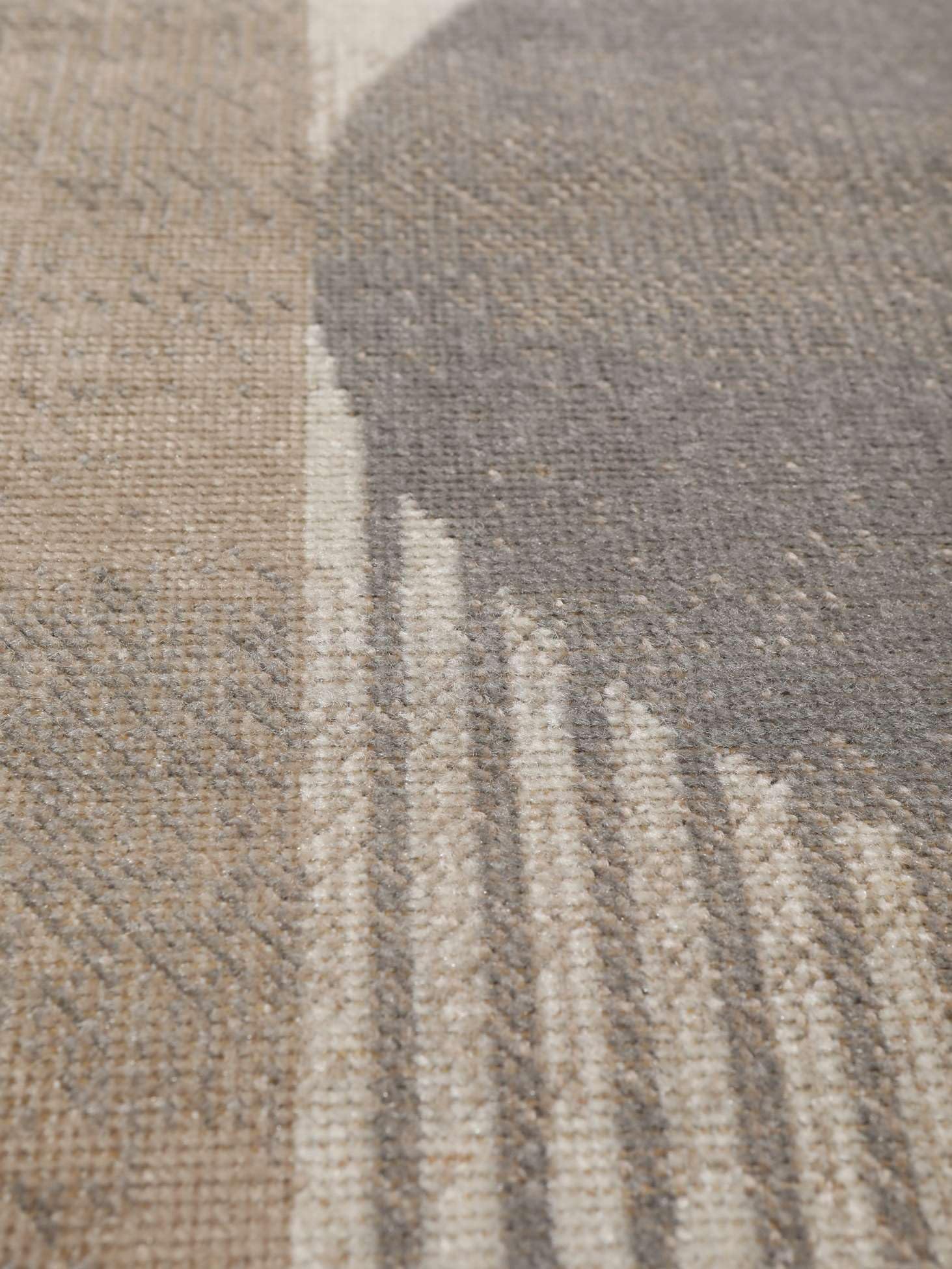 RugVista Deco, Teppich, Moderne Teppiche, 200 x 300 cm, Rechteckig, Mittlerer Stapel, Wohnzimmer, Esszimmer, Schlafzimmer, Nur chemische Reinigung, Oeko_tex_100, Beige/Grau