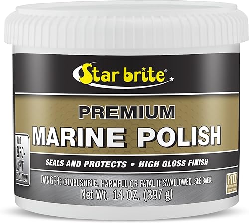 STAR BRITE Esmalte marino de alta calidad, máxima protección UV y acabado de alto brillo, los inhibidores UV dejan de decolorar, tizar y oxidar