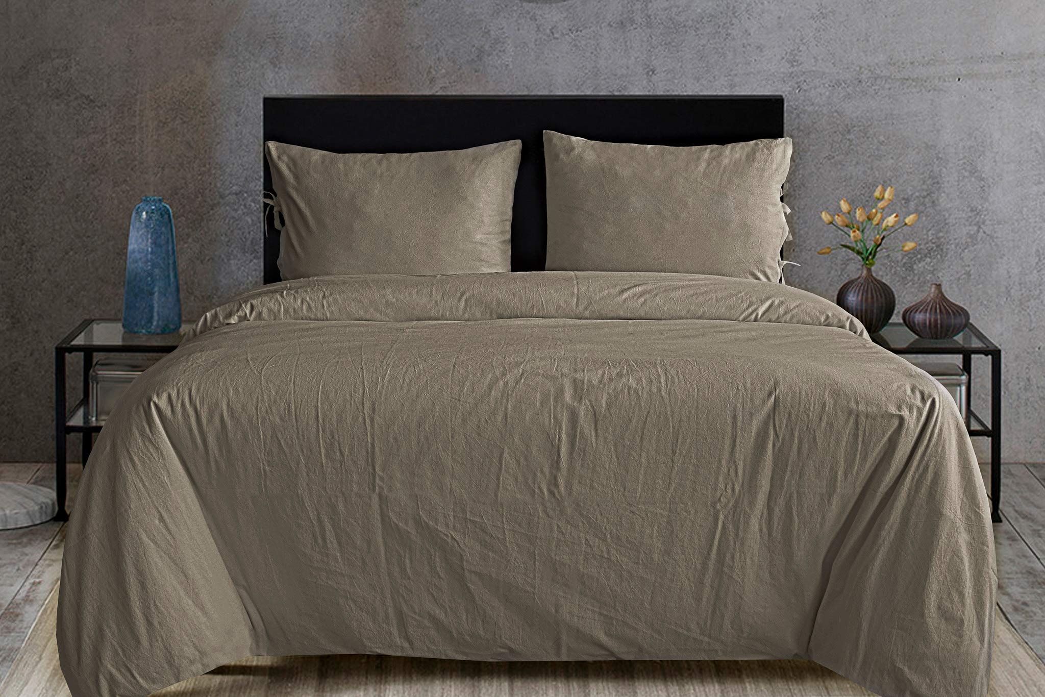 Yellow Duvet cover Leos 140 Flint Sand