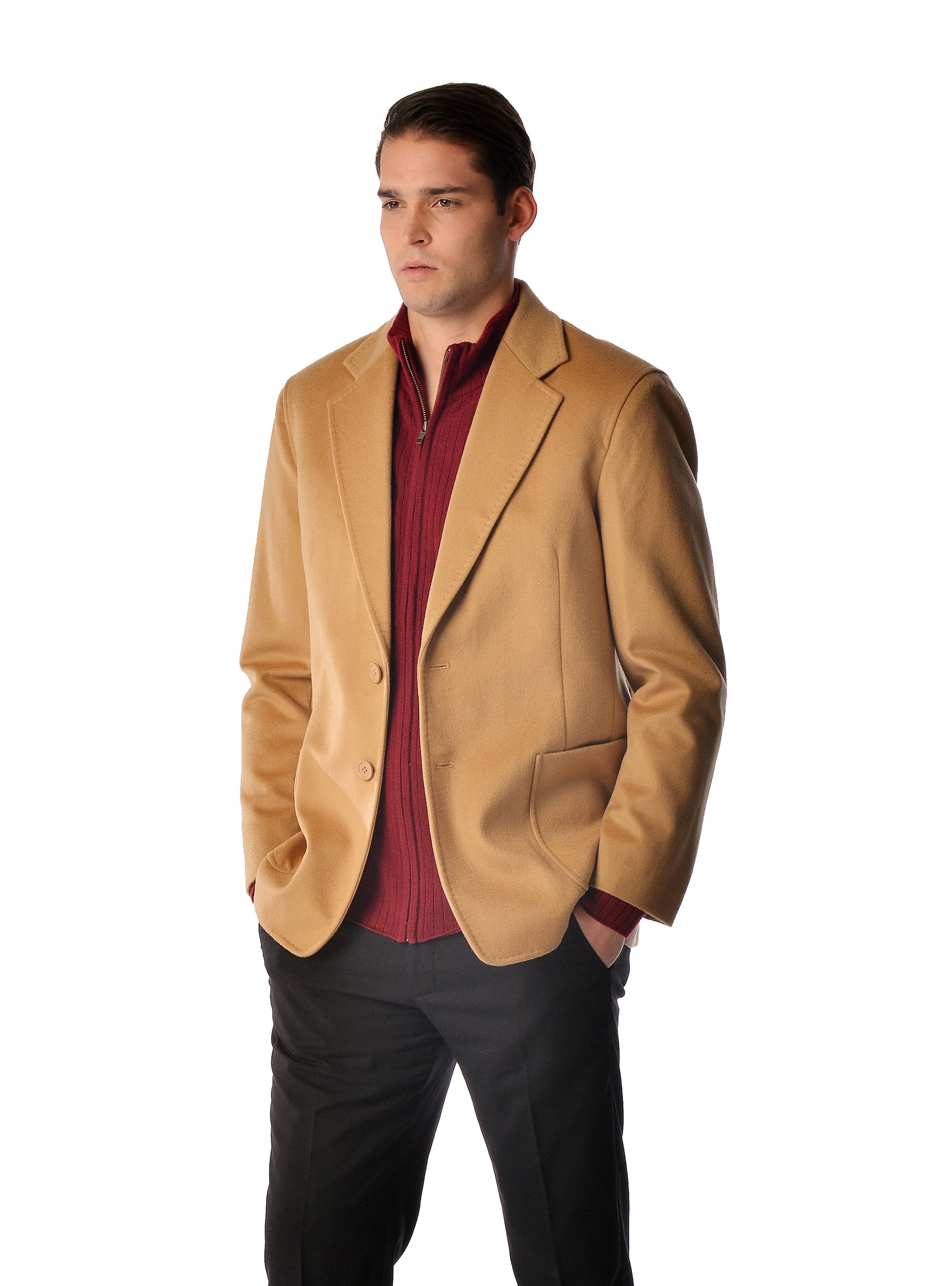 Cashmere Boutique 30% Cashmere and 70% Fine Wool Sport Coats for Men – Lightweight, Soft and Warm