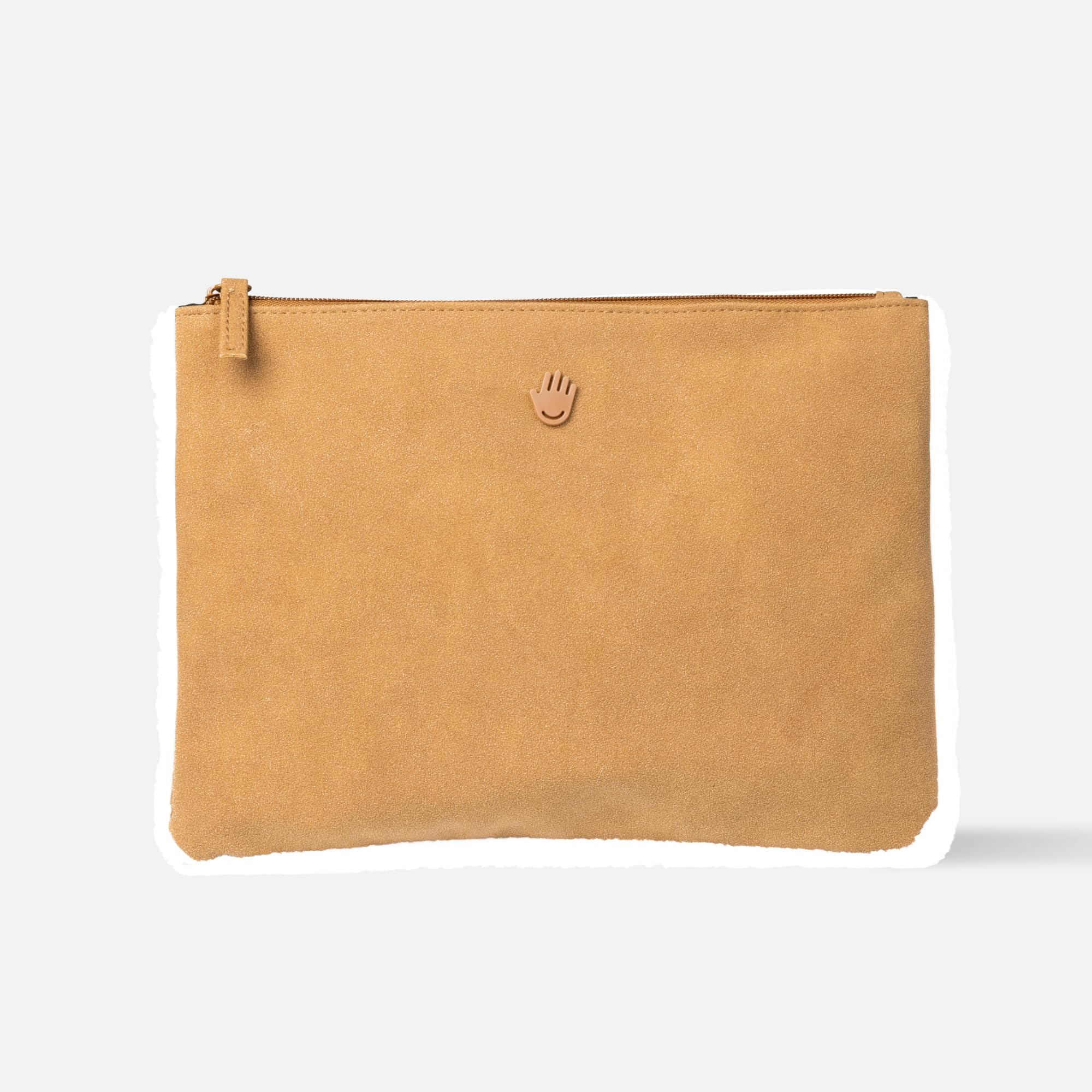Limited Edition Vegan Shearling Travel Pouch, Fashion Accessory for Touchland Hand Sanitizers & Beauty Essential Toiletries