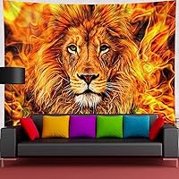 Vista 10 de Tapiz de cabeza de león Rasta, 60 x 40 pulgadas, arte de pared de león de Judá para decoración del hogar