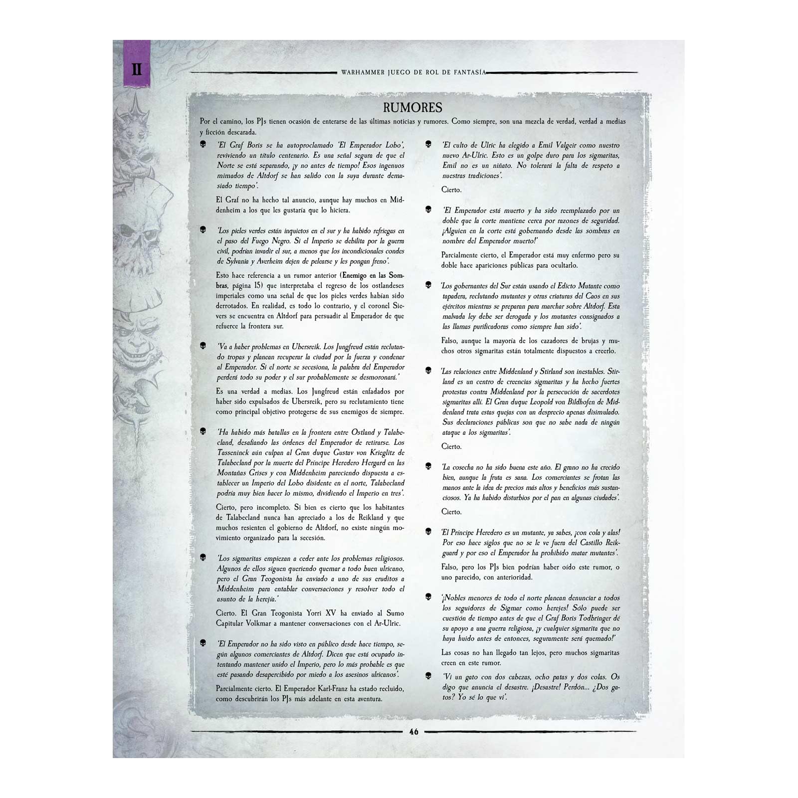 Devir - Warhammer 4ª edicion, El Imperio en Ruinas Aventura, Juego de rol, Juego Warhammer, Libro de rol, Estrategia, Extras del Juego de rol (WFIMRUAV)