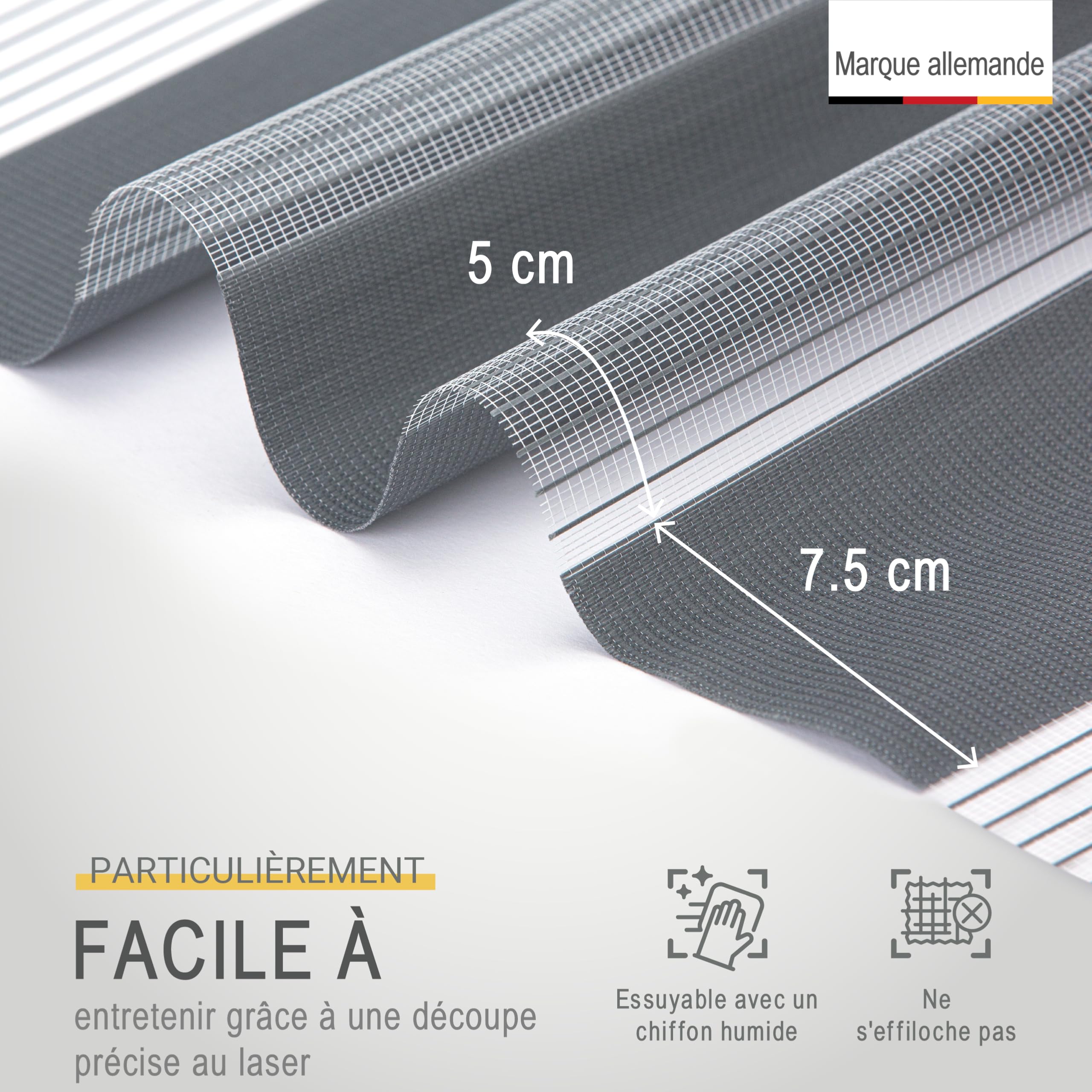 Sol Royal Store Enrouleur Double Jour Nuit sans perçage occultant