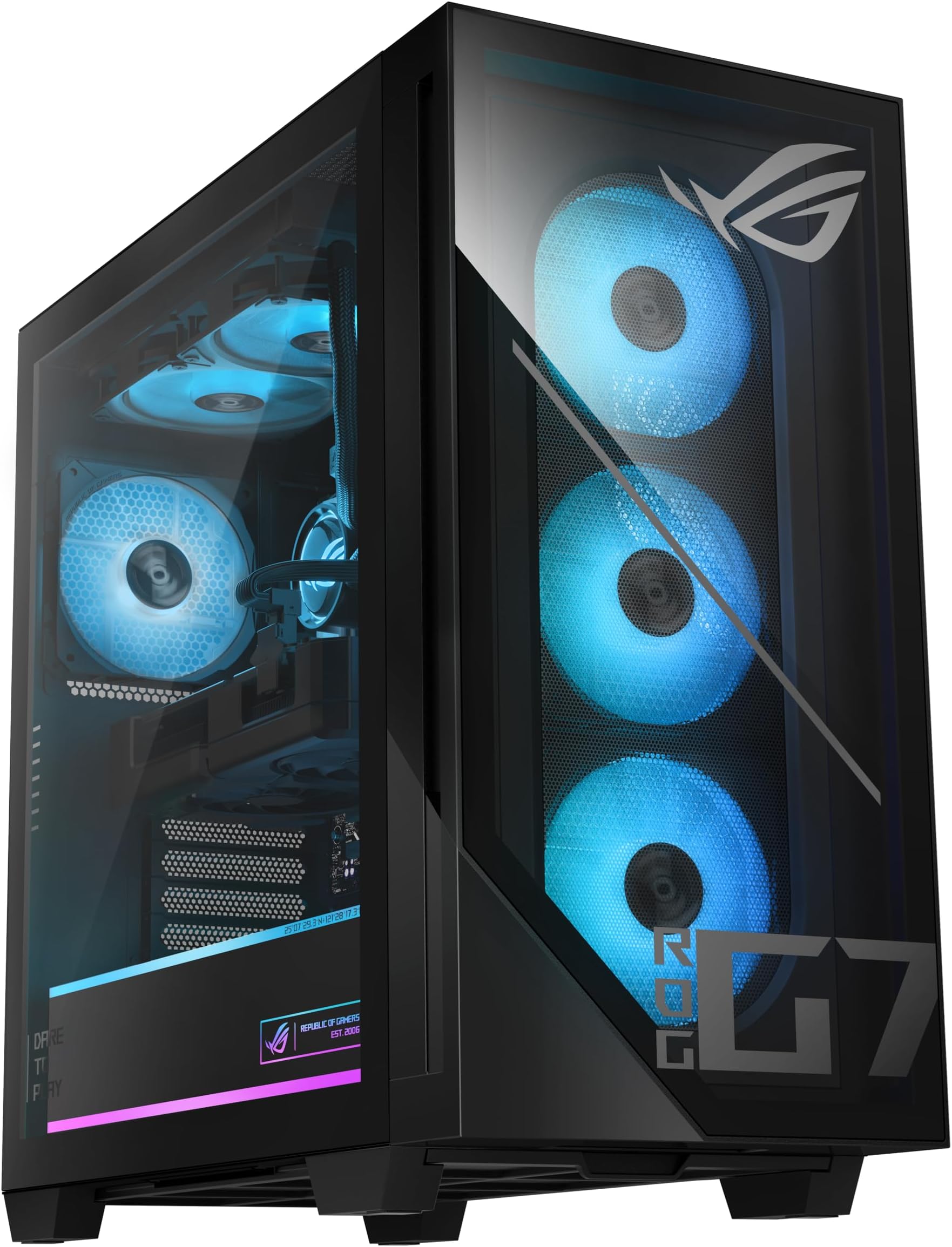 ASUS ROG G700 (2025) Gaming Desktop PC, Intel® Core™ Ultra 7 265F Processor, NVIDIA® GeForce RTX™ 5060Ti, 1TB M.2 NVMe™ PCIe® 4 SSD, 32GB DDR5 RAM, Windows 11 Home, G700TF-AS776Ti