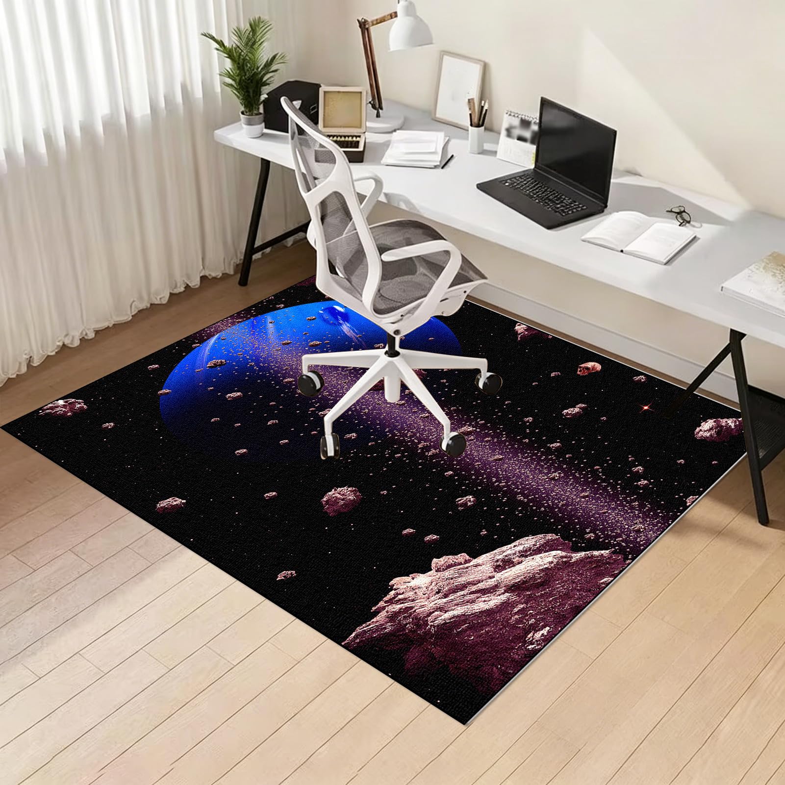 Tapis Chaise Gaming Antidérapant Tapis Chaise de Bureau Tapis de Sol Gamer Tapis Protège-Sol pour Chaise de Bureau Tapis pour Fauteuil Gaming Tapis de Chaise pour Moquette et Parquet 100 x 120 cm