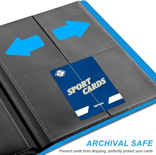 Miniatura 5 de Carpeta de tarjetas de 4 bolsillos para tarjetas intercambiables, 160 carpetas PockeCard Ablum para colección de tarjetas para tarjetas deportivas,