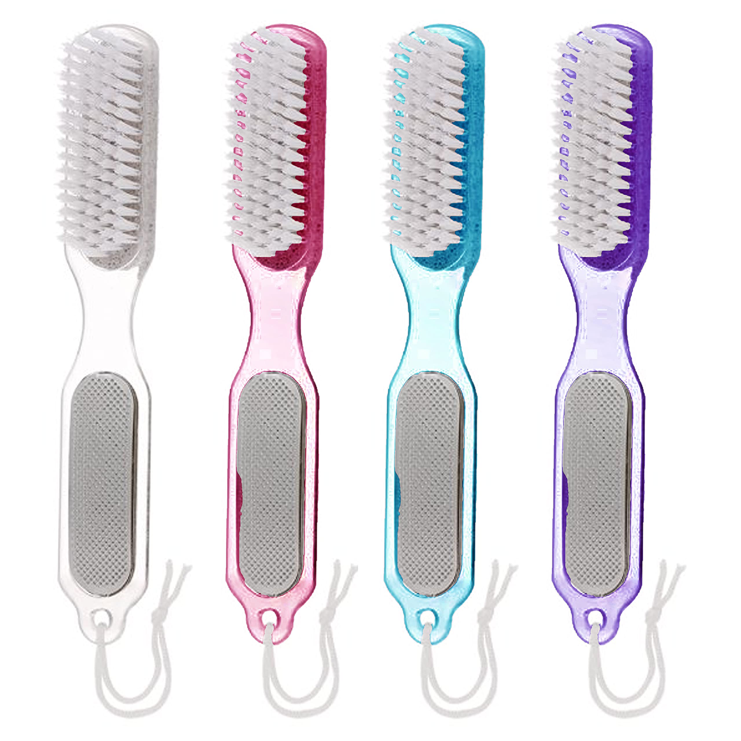 2 Dual Sided Pedicure Brush Pumice Stone Foot File Callus Remover Scraper Scrub