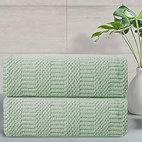 Vista 20 de Oliven Juego de 4 toallas de baño grandes blancas de 35"x70", toallas de baño de gran tamaño jumbo de 600 GSM, suaves, altamente absorbentes