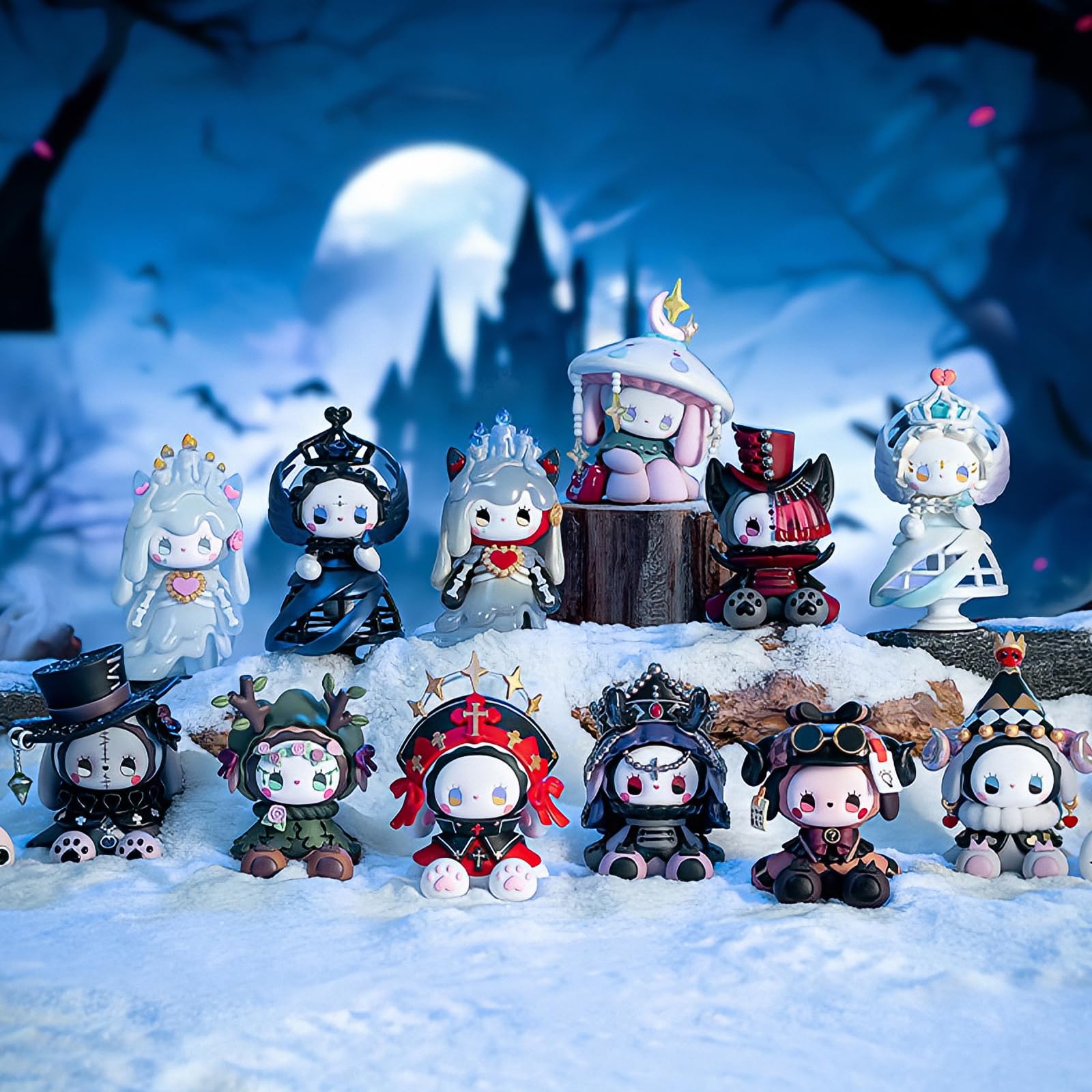 EMMA フィギュア 8種類セット Amazon.co.jp: BEEMAI MJ STUDIO EMMA 秘境の森のゆき嵐山荘シリーズ 1