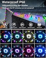 Vista 4 de ALITOVE 50pcs DC 12V WS2811 LED Pixel 0.472 in Redondo Difusión RGB Direccionable Color de Sueño Redondo LED Bullet Pixeles Módulo IP68 Impermeable